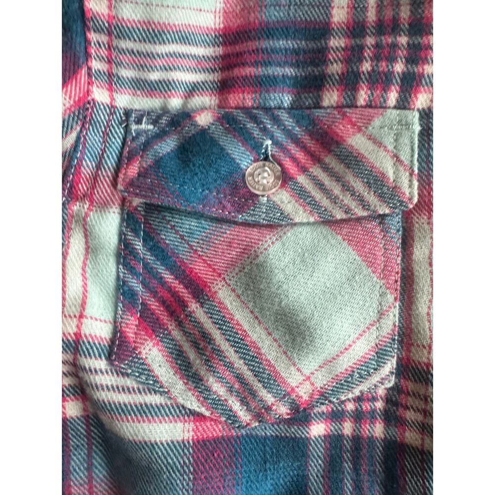NWT Eddie Bauer Girls Plaid Sherpa Lined Shirt Jacket Size 6/7 - Picture 9 of 9